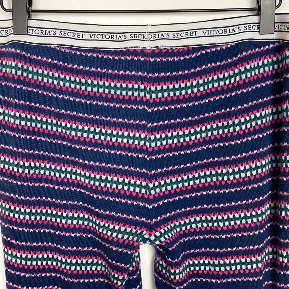 NEW Victoria's Secret Blue 2 Piece Knit  Pajama Set - Picture 10 of 16